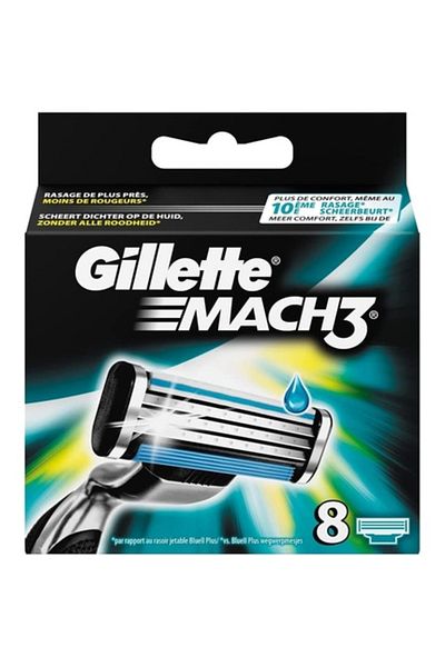 Gillette Razor blade refills, Gillette Mach3, 8 pieces