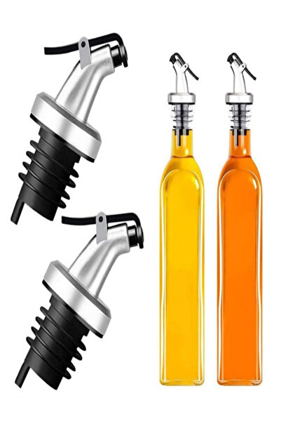 Special Action 1'Li Kapaklı Şişe Ucu Servis Aparatı Damlalık Yağdanlık Tıpa Tapa Dökme Ağızlık