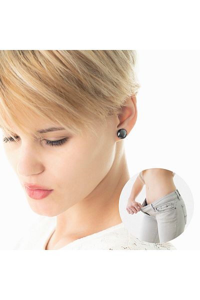 InnovaGoods Biomagnetic earrings, Slimagnetic InnovaGoods, unisex, black