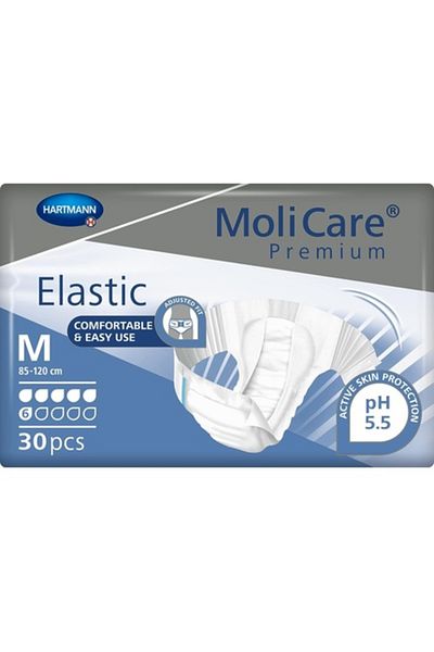 Hartmann MoliCare Premium Elastic Incontinence Diapers 6 drops M