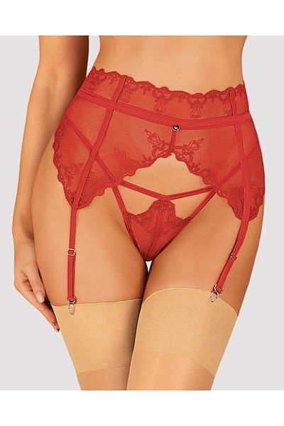 obsessive Garter belt, Lonesia, red S/M