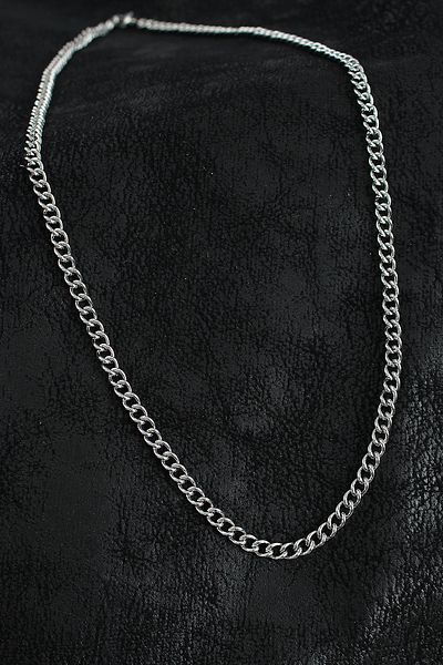 Clariss 316L Steel Classic Oval Chain Model Silver Color Men's Necklace
