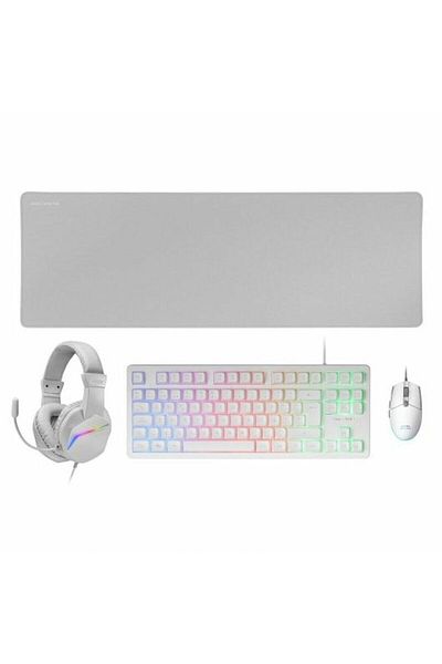 IRIScan Mars Gaming Keyboard and Mouse Set MCPRGB3WES White