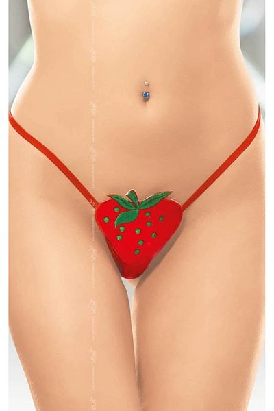 Softline Thong panties, model 2283, red, polyamide and lycra