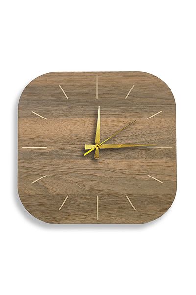 Trend Kitchen Flexa Моделен модерен дизайн декоративен дървен стенен часовник