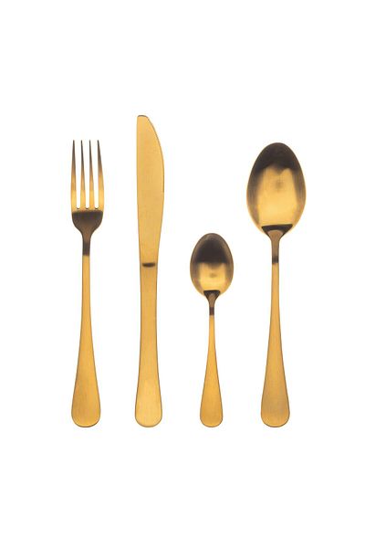 Bergner 24-piece cutlery set, Bergner, stainless steel, gold