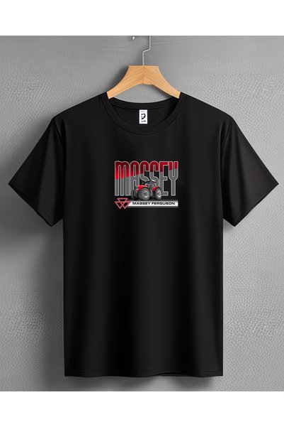 ONUR KANGAL Massey Ferguson Tractor Printed Crew Neck Premium T-Shirt -Tm2055