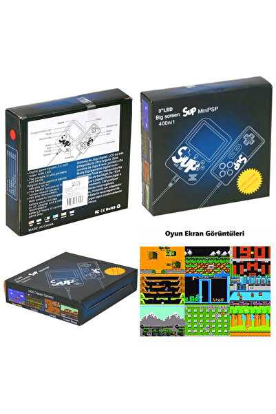 Banadabak TETRİS SUP-1 OYUN KONSOLU MİNİ PSP 400 OYUN 3+(1 ADET FİYATIDIR)