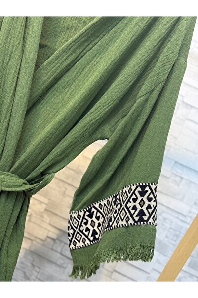 Befera Design Sultan Muslin Kimono 100% Cotton Bathrobe Kaftan Dressing Gown