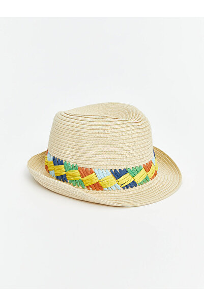 LC Waikiki Color Blocked Baby Girl Straw Hat