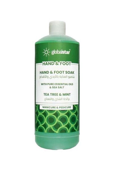 Globalstar Global Star Hand and Foot Care Shampoo with Green Tea and Mint Extract Green 1 Liter
