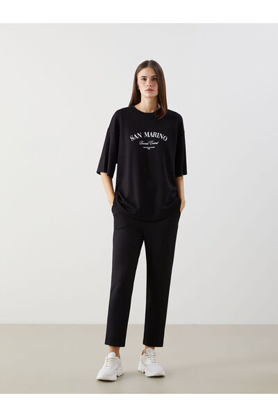 LC Waikiki Νέα σεζόν γυναικείο παντελόνι με ελαστική μέση - S5G522Z8