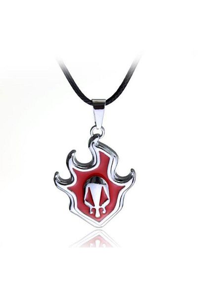 Herşey Nota Bleach Anime Themed Red Figured Necklace with 60 cm Chain |   Unisex Jewelry