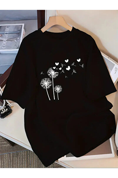 FUFLUNS TRICOU OVERSIZE CU IMPRIMEU FLUTURE