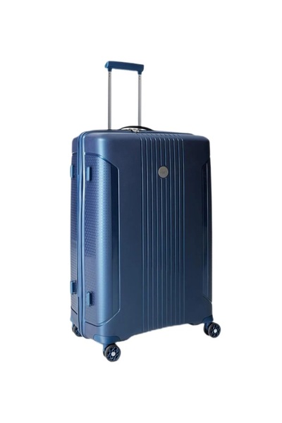 Pierre Cardin 7060 Büyük Boy Ultra Light Hafif Lüks Polipropilen Kırılmaz Tekerlekli Valiz LACİVERT