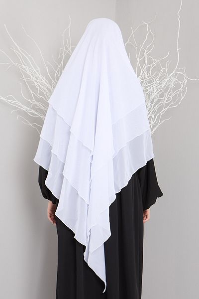 Mihrisina collection 3 Layer Sufle Hijab Khi̇mar Ready Turban Shal Standard Size Practical