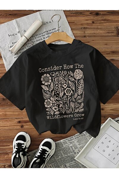 l'eivor Γυναικείο βαμβακερό μπλουζάκι με στάμπα Wildflowers Grow