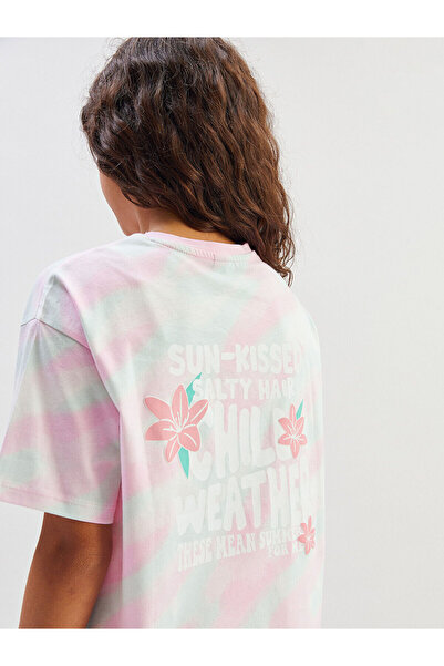 LC Waikiki Παιδικό μπλουζάκι LCW με λαιμόκοψη για κορίτσια (S5)