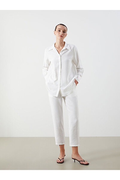 LC Waikiki Νέα σεζόν Γυναικείο παντελόνι με ελαστική μέση κομμένο καρότο - S5...