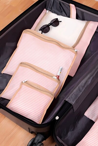 MorPort Ultra Lüx 6'lı Gri Valiz Düzenleyici I Bavul Içi Organizer Set I Seyahat Hurcu