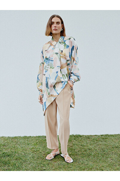 LC Waikiki Sari Loose Fit Women's Pleated Trousers