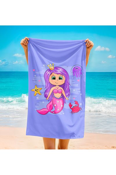 Home 3D Digital Cotton Beach Towel