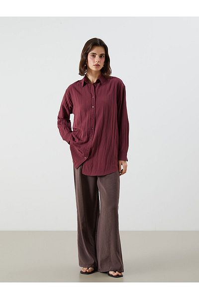 LC Waikiki New Season Textured Women's Shirt Tunic - S5Oe37Z8