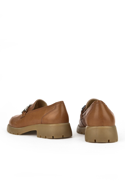 Ziya , Women's Genuine Leather Shoes 15319Z44353 Tan