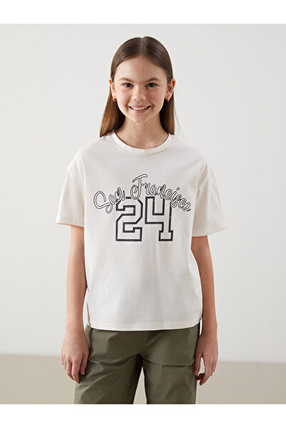 LC Waikiki Tricou pentru fete cu imprimeu San Francisco, sezon nou, cu decolt...