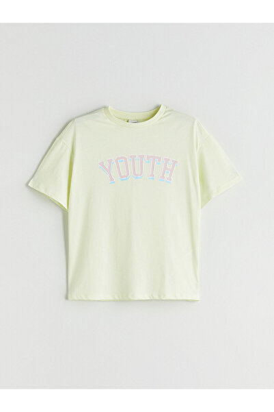 LC Waikiki تي شيرت بياقة دائرية للفتيات من Peak New Season