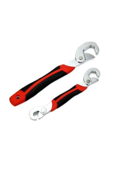 GENERAL Steel Screwdriver and Wrench Set - 2 Pieces (Red/Silver)