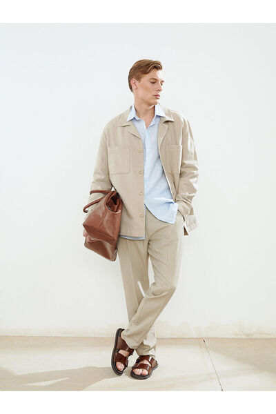 LC Waikiki Nevavm Standard Fit Linen Blend Men's Trousers with a Difference