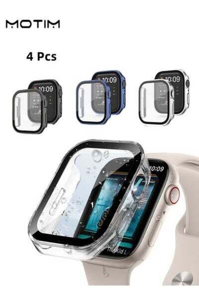 MOTIM 4 عبوات 2 في 1 واقي شاشة ساعة متوافق مع Apple Watch Ultra