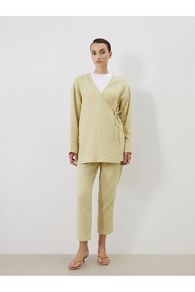 LC Waikiki Elastic Waist Textured Women's Trousers