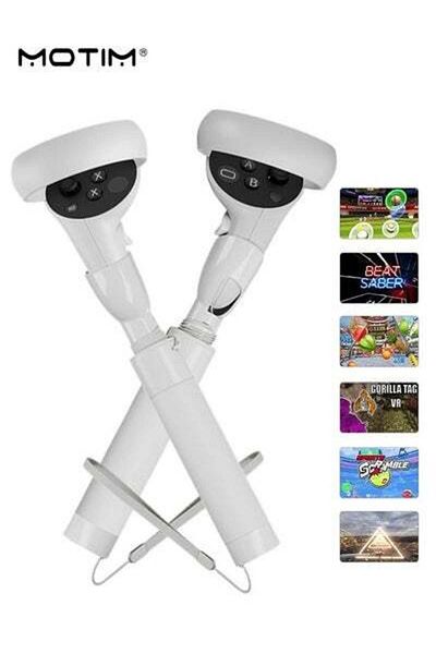 MOTIM VR Game Handle Accessories for Oculus Quest 2 Controllers Handles Extension Grips