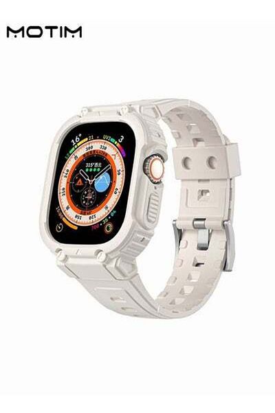 MOTIM Rugged Apple Watch Band and Case 41mm/40mm, Shockproof Protective Bumper Case Cover with Strap