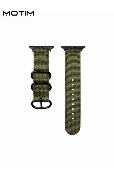 MOTIM Nylon Loop Watch Band for Apple Watch 45mm 44mm 42mm, Braided Sport Strap Replacement Strap