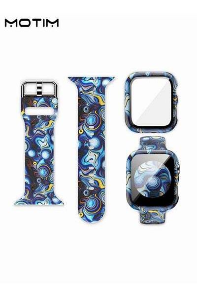 MOTIM Rugged Apple Watch Band with Case for iWatch Series 9, Ultra 2, Ultra, 10/9/8/7/6/5/4/3/2/1, 45mm,