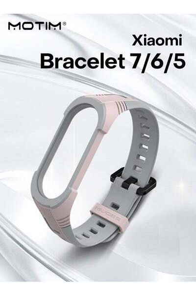 MOTIM Sport Bands Compatible with Xiaomi Mi Band 7/6/5 Waterproof Soft Silicone Replacement Strap