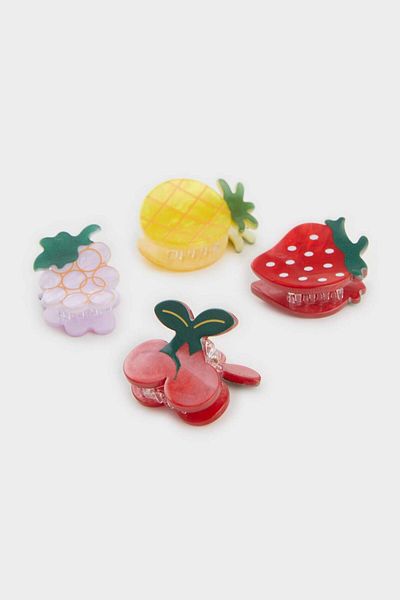 DeFacto Women's Fruity 4-Piece Latch Buckle F0682Axns