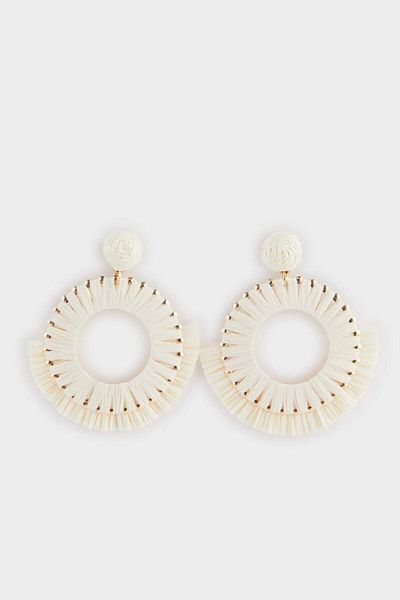 DeFacto Women's Straw Detailed Earrings F0836Axns