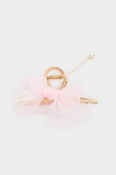 DeFacto Women's Pink Ribbon Latch Buckle F0680Axns