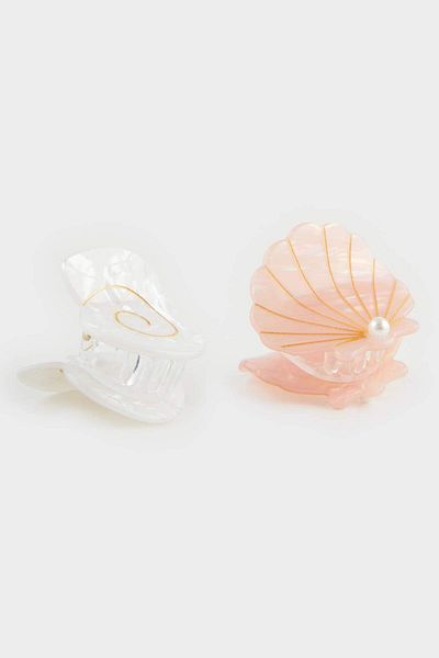 DeFacto Women's 2-Piece Seashell Latch Buckle F0671Axns
