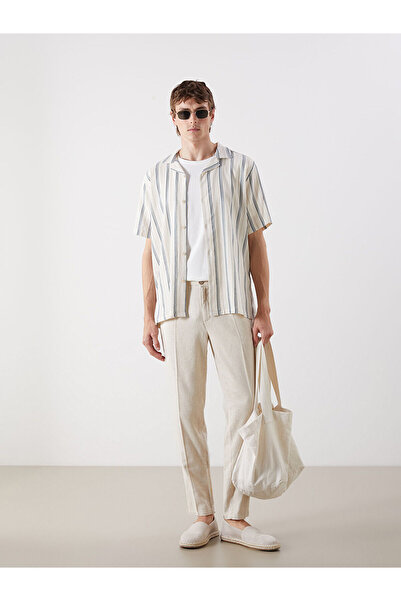LC Waikiki Nevavm Standard Fit Linen Blend Men's Trousers with a Difference