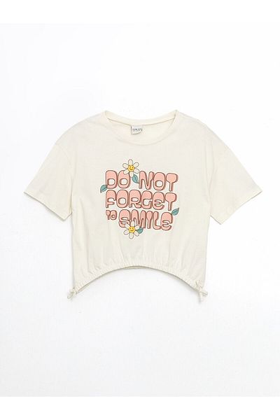 LC Waikiki Crew Neck Girl's Crop T-Shirt