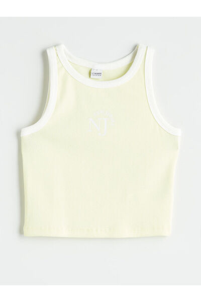 LC Waikiki قميص داخلي للفتيات من Peak New Season بياقة دائرية ومطرز