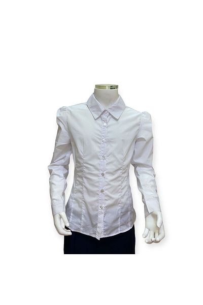 MYSCHOOL White shirt/blouse with puffy shoulders