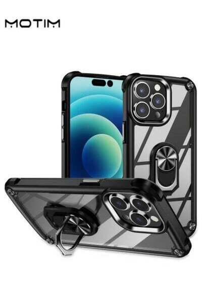 MOTIM غطاء حماية مدرع لهاتف iPhone 14/14 Plus مع حامل حلقي، غطاء حماية كامل ل...