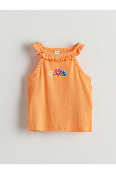 LC Waikiki Halter Neck Printed Girl's Undershirt