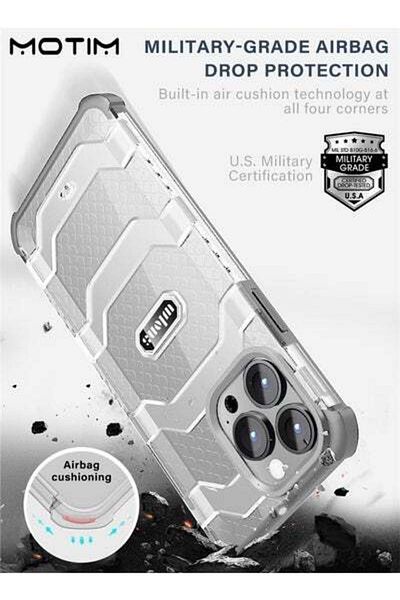 MOTIM Magnetic Case for iPhone 14/14 Plus, Compatible with MagSafe Shockproof Protection Cover